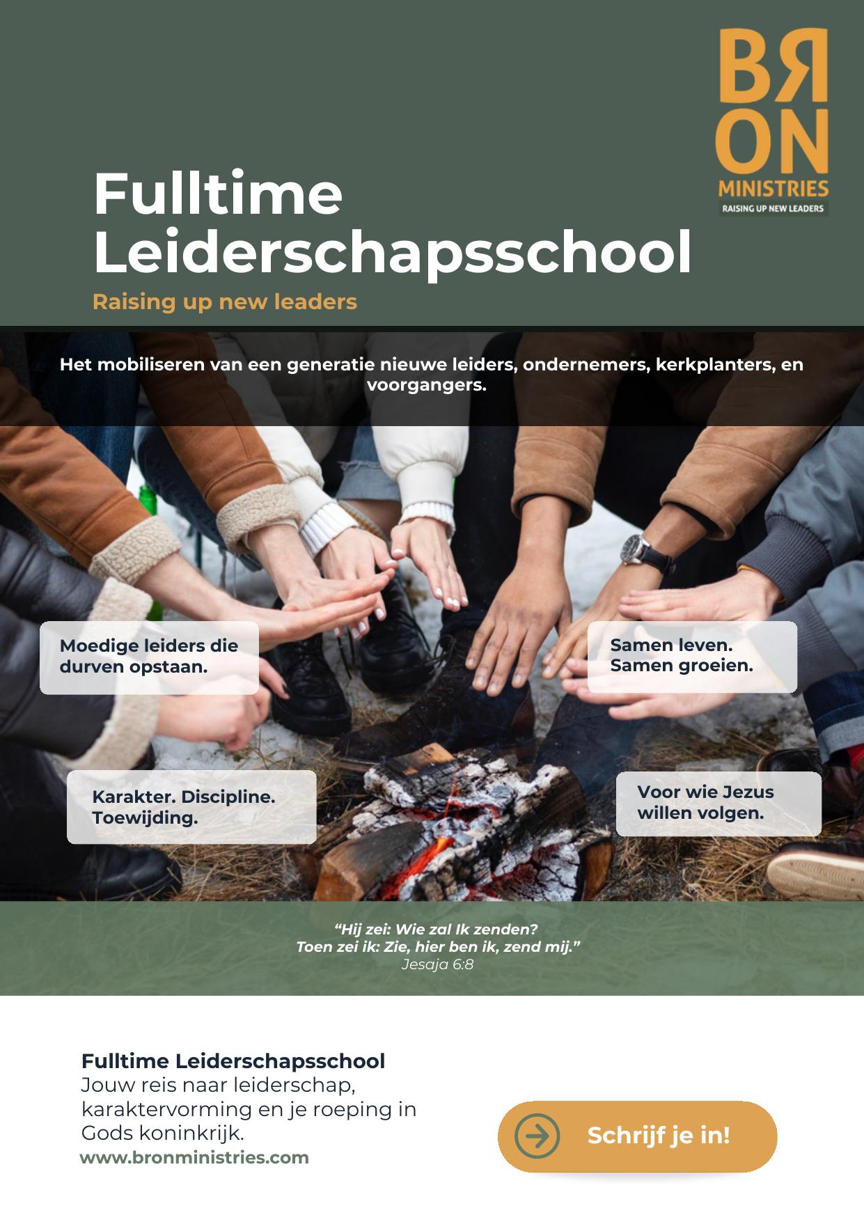 Fulltime Leadership School 2026 flyer